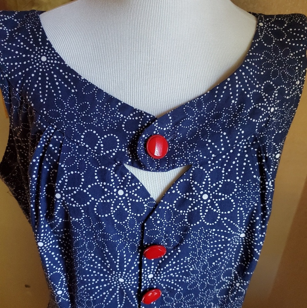 1940s handmade dress size Large vintage 1950s